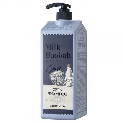 BIOKLASSE MILK BAOBAB HAIR Cera Shampoo 1200ml #White Musk - Skynkorea