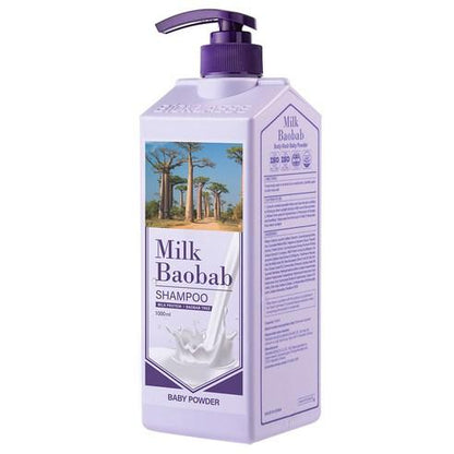 BIOKLASSE MILK BAOBAB HAIR SHAMPOO (Baby Powder) 1000ml - Skynkorea