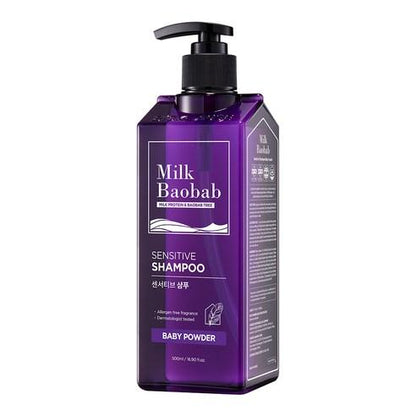 BIOKLASSE MILK BAOBAB HAIR Sensitive Shampoo 500ml #Baby Powder - Skynkorea