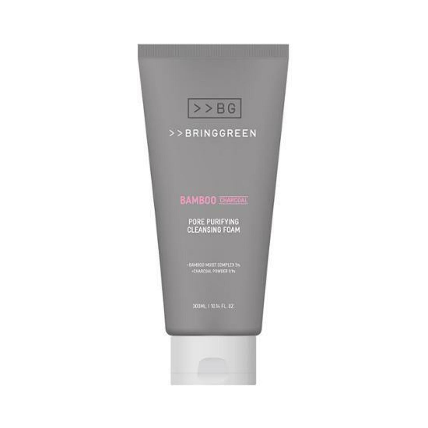 BRINGGREEN Bamboo Charcoal Pore Purifying Cleansing Foam 300ml - Skynkorea