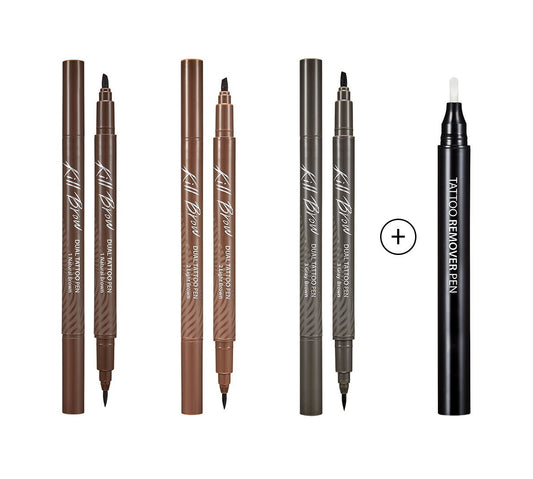 CLIO Kill Brow Dual Tattoo Pen & Remover Pen Set (3 Colors) - Skynkorea