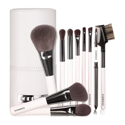 CORINGCO ASH BROWN PROFESSIONAL 10 BRUSH SET - Skynkorea