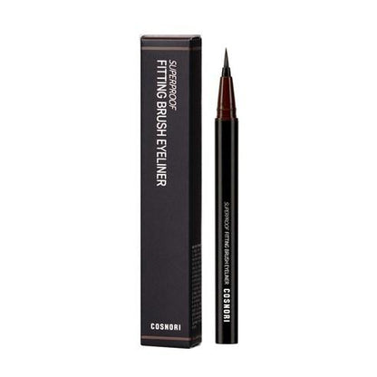 COSNORI Super Proof Fitting Brush Eyeliner 0.6g (3 Colors) - Skynkorea