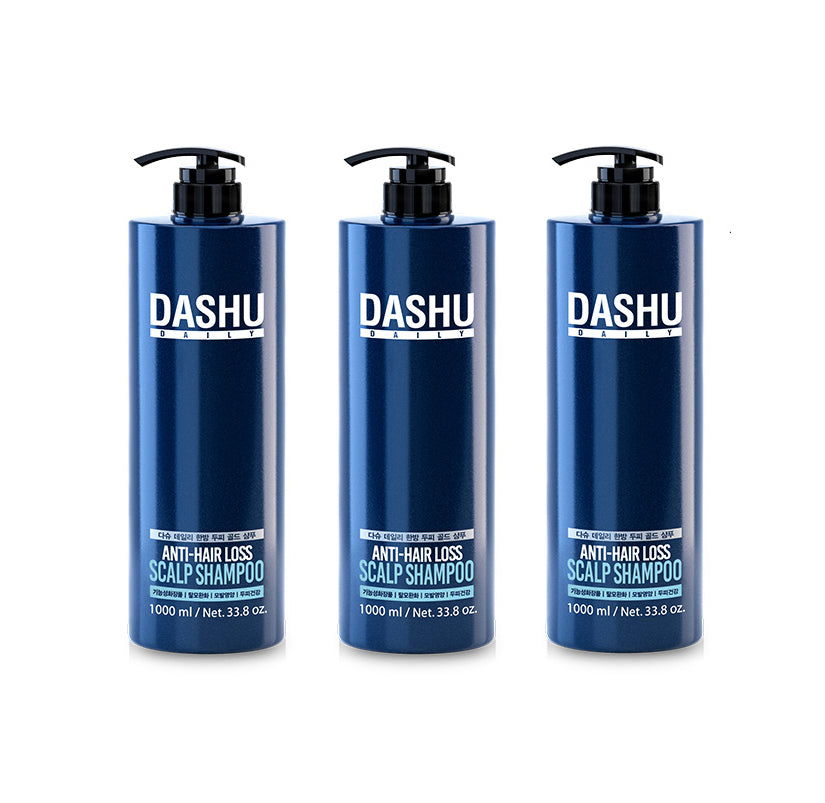 DASHU Daily Anti-Hair Loss Scalp Shampoo 500ml X 3ea - Skynkorea
