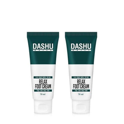 DASHU daily RELAX FOOT CREAM 70ML X 2EA - Skynkorea