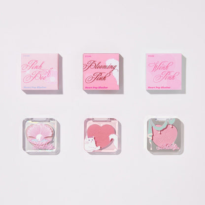 ETUDE Pink Shy Heart Pop Blusher 4g - Skynkorea