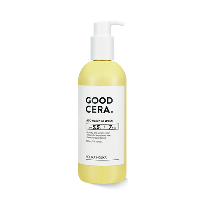 [HOLIKA HOLIKA] Good Cera Ato Relief Oil Wash 400ml - Skynkorea