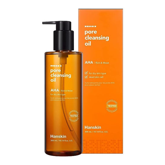 Hanskin AHA Pore Cleansing Oil 300ml - Skynkorea