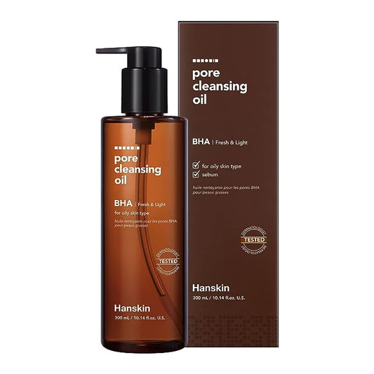 Hanskin BHA Pore Cleansing Oil 300ml - Skynkorea