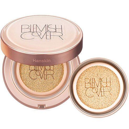 Hanskin Semi Matte Blemish Cover Conceal Cushion 11g+11g(Refill) SPF 50+ PA+++ (2 Colors) - Skynkorea