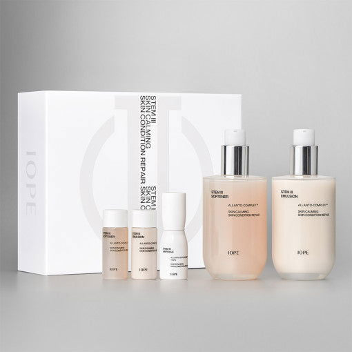IOPE Stem 3 Softener & Emulsion Skincare SET - Skynkorea