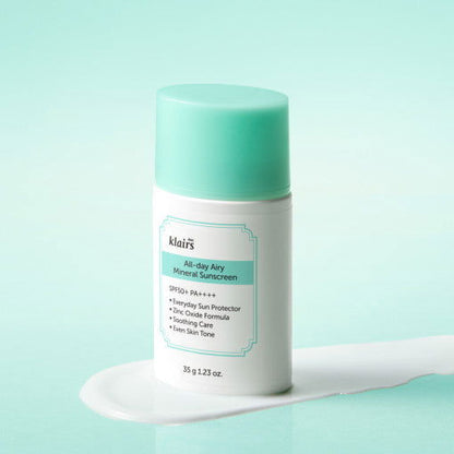 KLAIRS All-day Airy Mineral Sunscreen SPF50+ PA++++ 35g - Skynkorea