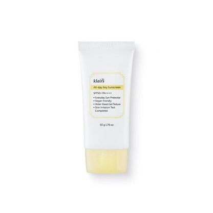 KLAIRS All-day Airy Sunscreen SPF50+ PA++++ 50g - Skynkorea