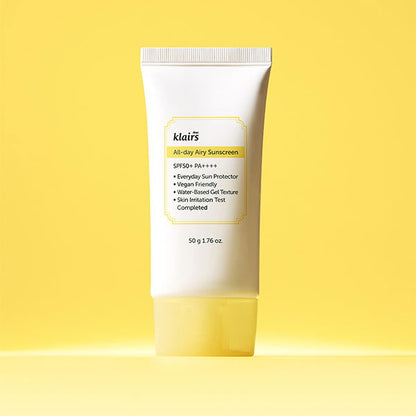KLAIRS All-day Airy Sunscreen SPF50+ PA++++ 50g - Skynkorea