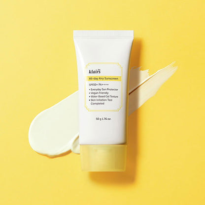 KLAIRS All-day Airy Sunscreen SPF50+ PA++++ 50g - Skynkorea