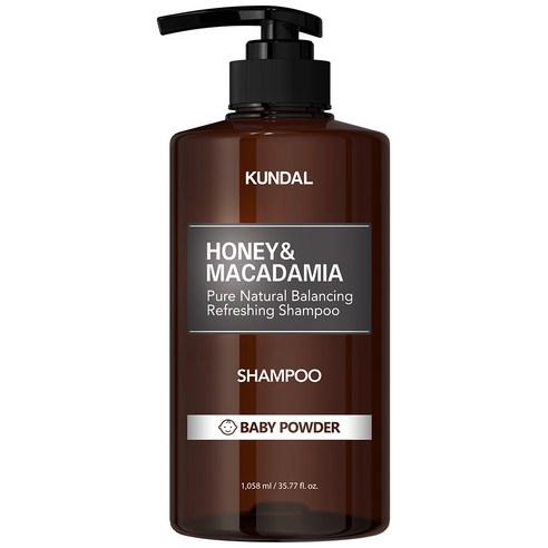 KUNDAL HONEY & MACADAMIA Natural Shampoo (Baby Powder) 1058ml - Skynkorea