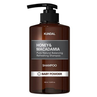 KUNDAL HONEY & MACADAMIA Natural Shampoo (Baby Powder) 500ml - Skynkorea