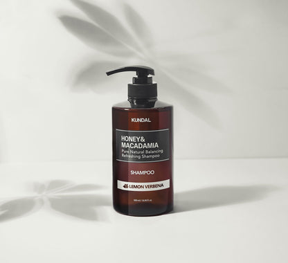 KUNDAL HONEY&MACADAMIA Pure Natural Balancing Refreshing Shampoo 500ml #LEMON VERBENA - Skynkorea