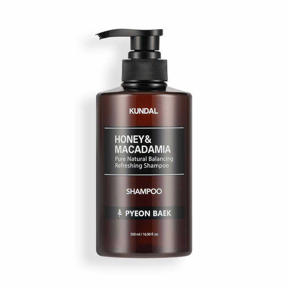 KUNDAL HONEY&MACADAMIA Pure Natural Balancing Refreshing Shampoo 500ml #PYEON BAEK - Skynkorea