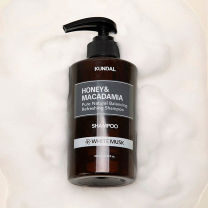 KUNDAL HONEY&MACADAMIA Pure Natural Balancing Refreshing Shampoo 500ml #WHITE MUSK - Skynkorea