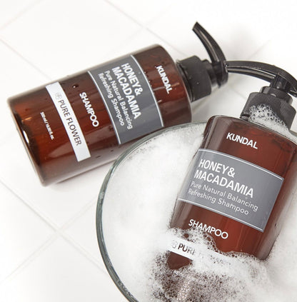 KUNDAL HONEY&MACADAMIA Pure Natural Balancing Refreshing Shampoo 500ml #YLANG YLANG - Skynkorea