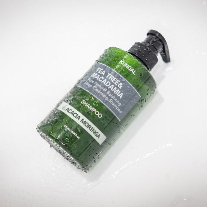 KUNDAL TEA TREE&MACADAMIA Pure Natural Balancing Deep Cleansing Shampoo 500ml #ACACIA MORINGA - Skynkorea