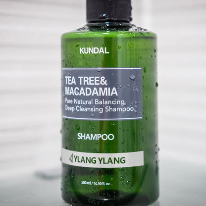 KUNDAL TEA TREE&MACADAMIA Pure Natural Balancing Deep Cleansing Shampoo 500ml #YLANG YLANG - Skynkorea
