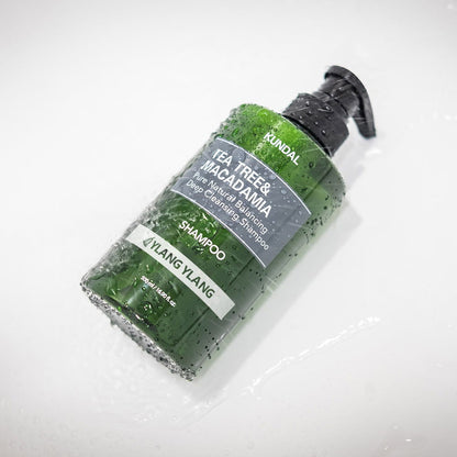 KUNDAL TEA TREE&MACADAMIA Pure Natural Balancing Deep Cleansing Shampoo 500ml #YLANG YLANG - Skynkorea