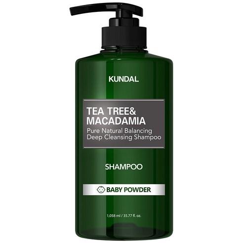 KUNDAL Tea Tree & Macadamia Deep Cleansing Shampoo Baby Powder 1058ml - Skynkorea