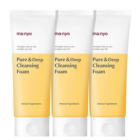 MANYO FACTORY Pure & Deep Cleansing Foam 100ml X 3ea - Skynkorea