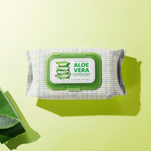 [NATURE REPUBLIC] California Aloe Vera Cleansing Tissue (1+1) - Skynkorea