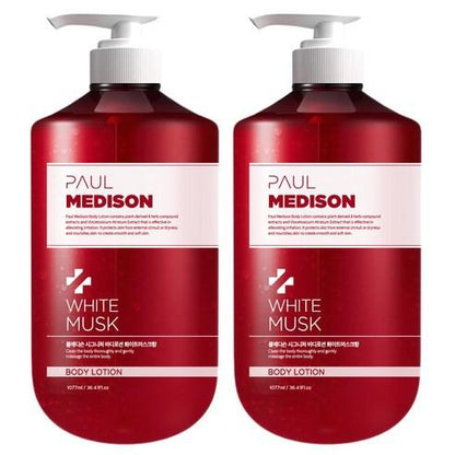 PAUL MEDISON Signature Large Capacity Perfume Body Lotion White Musk 1,077ml X 2ea - Skynkorea
