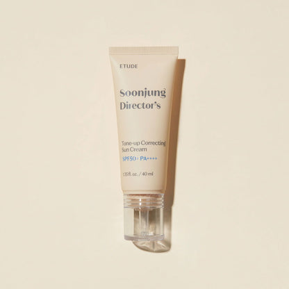 ETUDE Soonjung Director's Tone-up Cream SPF50+/PA++++ 40ml - Skynkorea