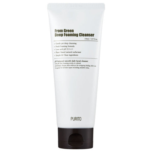 PURITO From Green Deep Foaming Cleanser 150ml - Skynkorea