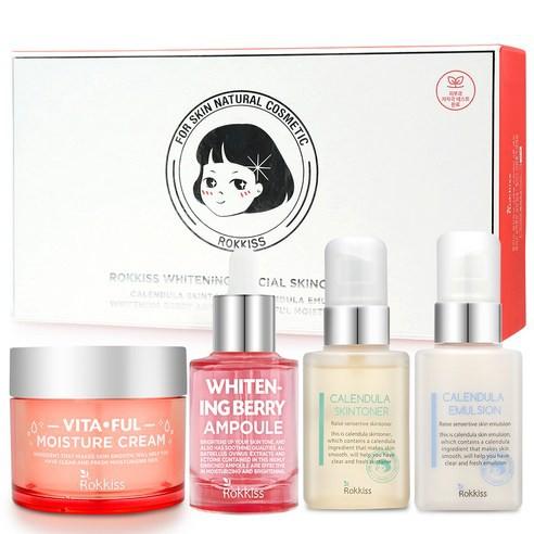 Rokkiss Whitening Special Skin Care Set of 4 - Skynkorea