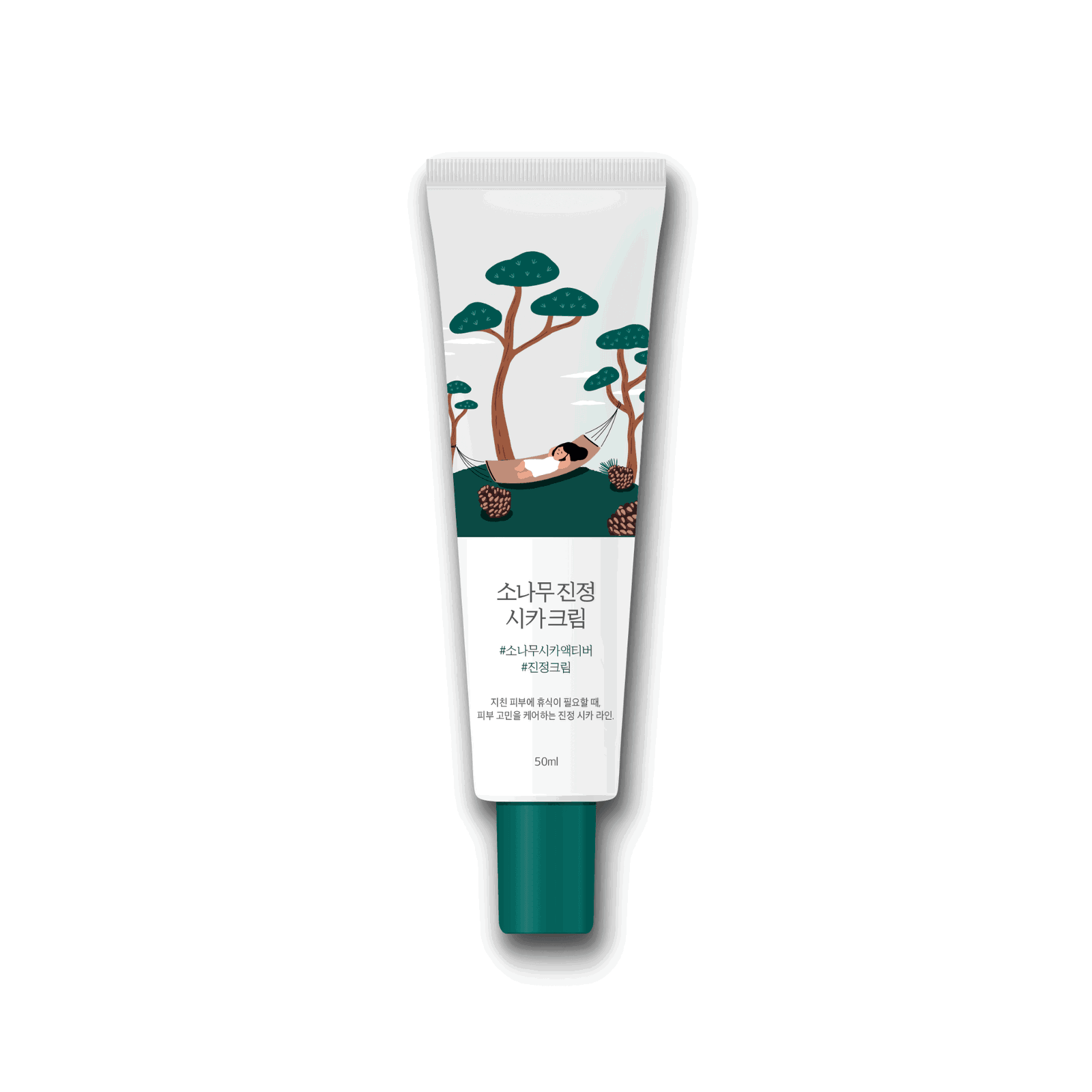 Round Lab Pine Calming Cica Cream 50ml - Skynkorea