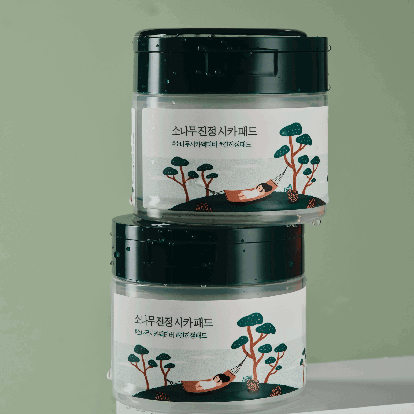 Round Lab Pine Calming Cica Pad 50pcs - Skynkorea