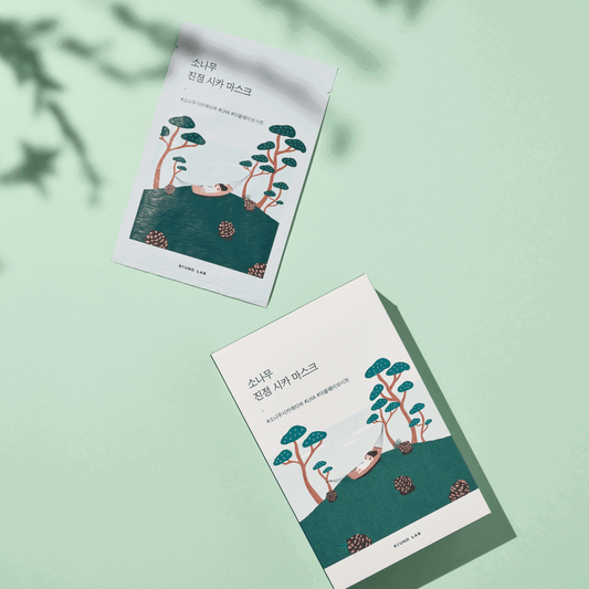Round Lab Pine Calming Cica Sheet Mask 10pcs - Skynkorea