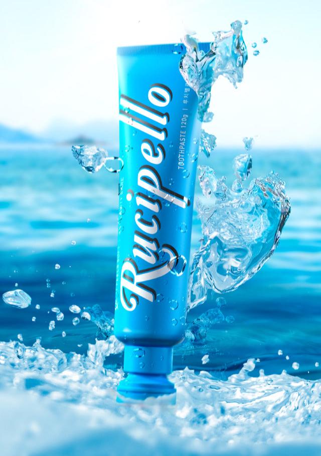 Rucipello CORAL REEF 1450 BLUE Toothpaste 120g - Skynkorea