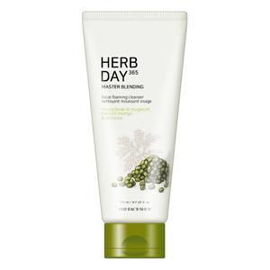 THE FACE SHOP Herb Day 365 Master Blending Facial Foaming Cleanser 170ml #Mungbean & Mugwort - Skynkorea