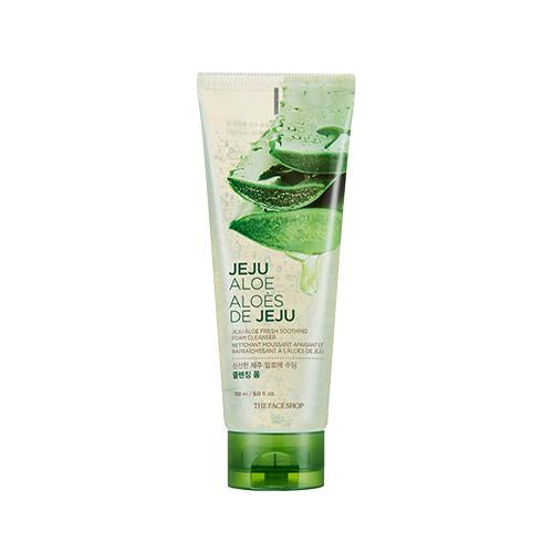 THE FACE SHOP Jeju Aloe Fresh Soothing Foam Cleanser 150ml - Skynkorea