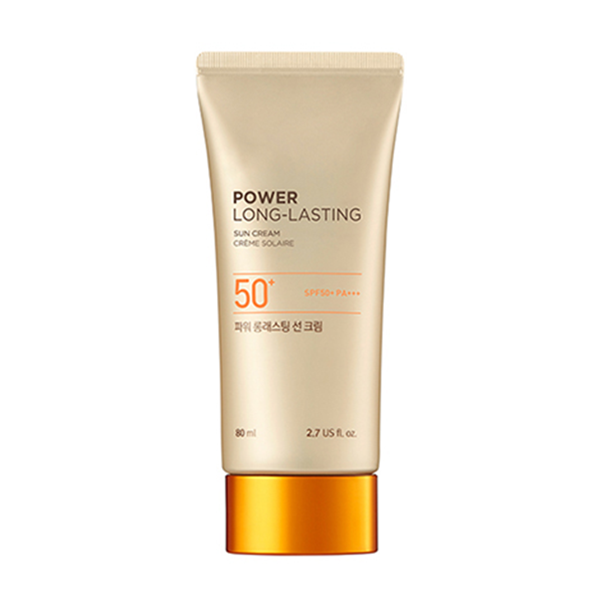 THE FACE SHOP Power Long- Lasting Sun Cream 80ml - Skynkorea