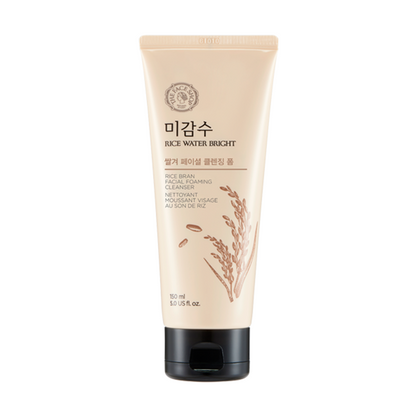 THE FACE SHOP Rice Water Bright Rice Bran Foaming Cleanser 150ml - Skynkorea