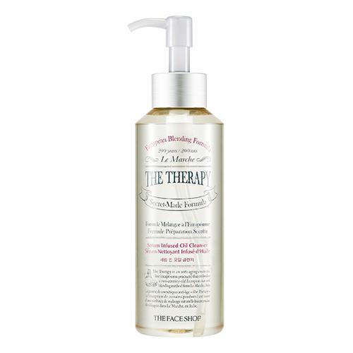 THE FACE SHOP THE THERAPY Serum Infused Oil Cleanser 225ml - Skynkorea