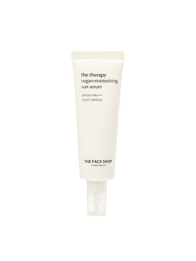 THE FACE SHOP The Therapy Vegan Moisturizing Sun Serum SPF50+ PA++++ 50ml - Skynkorea