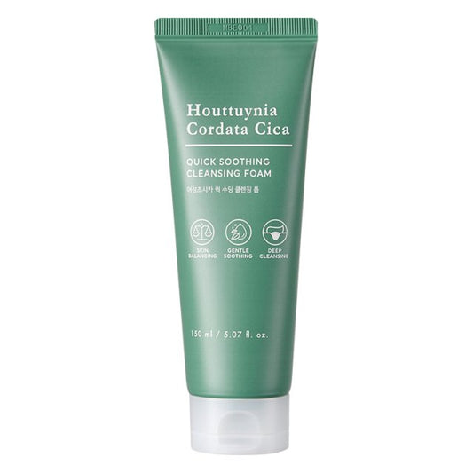 TONYMOLY Houttuynia Cordata Cica Quick Soothing Cleansing Foam 150ml - Skynkorea