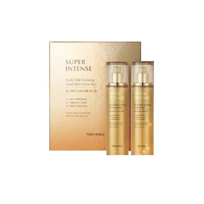 TONYMOLY SUPER INTENSE Gold 24K Ginseng Snail SET - Skynkorea