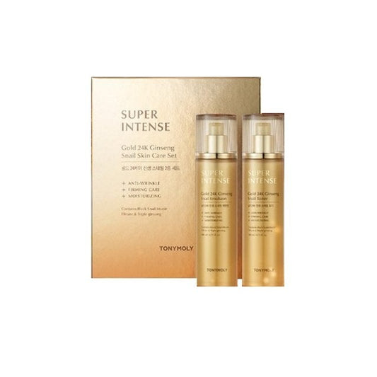 TONYMOLY SUPER INTENSE Gold 24K Ginseng Snail SET - Skynkorea
