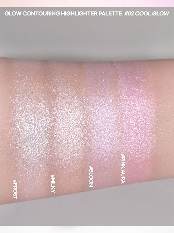 WAKEMAKE Glow Contouring Highlighter Palette 7.8g - Skynkorea