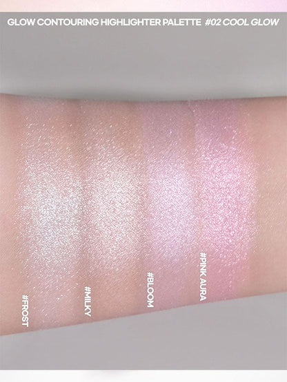 WAKEMAKE Glow Contouring Highlighter Palette 7.8g - Skynkorea